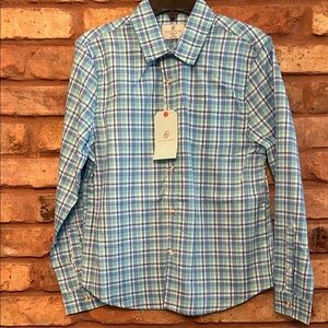 Class Club Light Blue and White Checkered Shirt